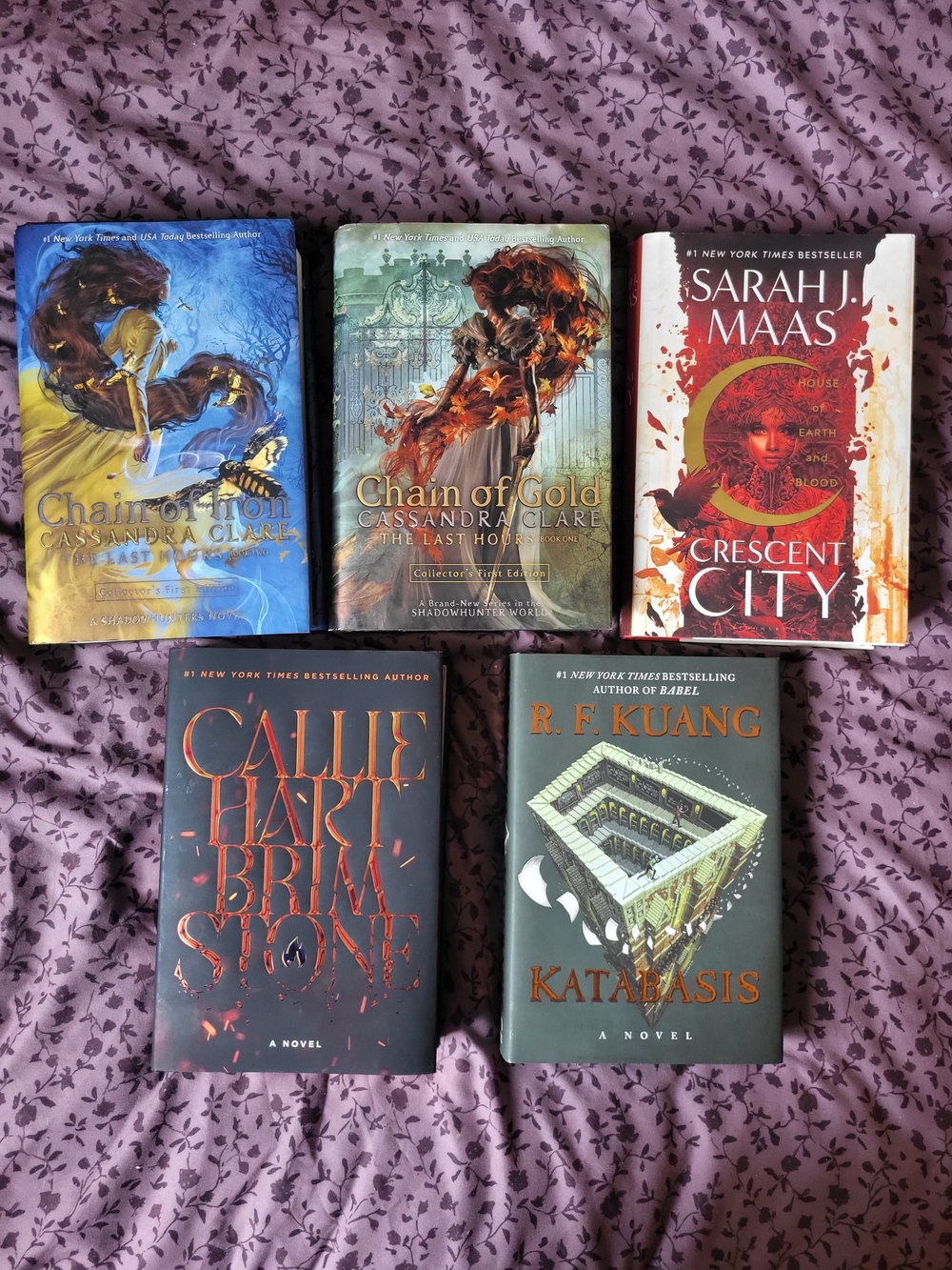 Chain Of Gold - Brimstone - Katabasis - Crescent City - 5 Fantasy Book Bundle